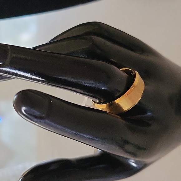 Other - NWOT Brushed Goldtone Stainless Steel Ring